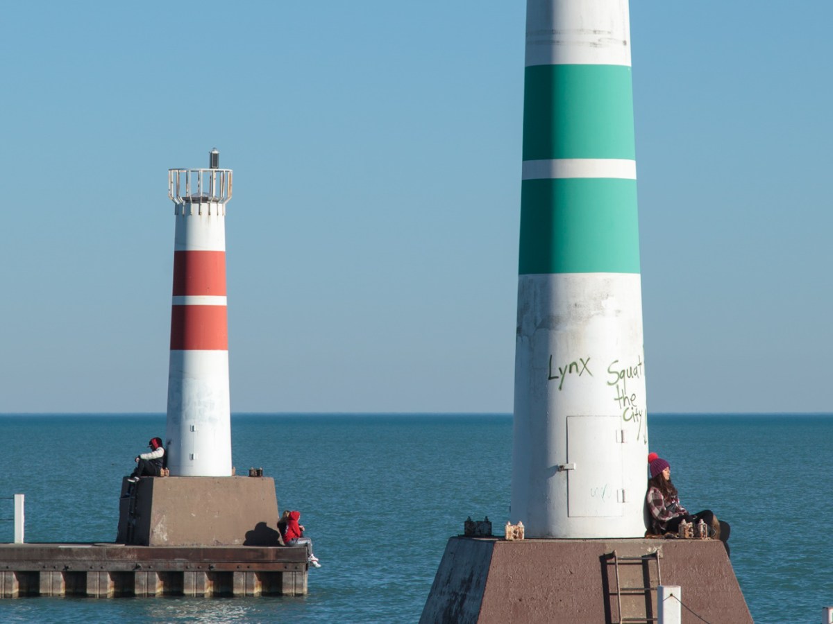Shots of Chicago Between Belmont and Montrose&nbsp;Harbors